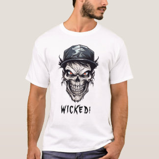 T-shirt Caractère Zombie Mal Mal Méchant