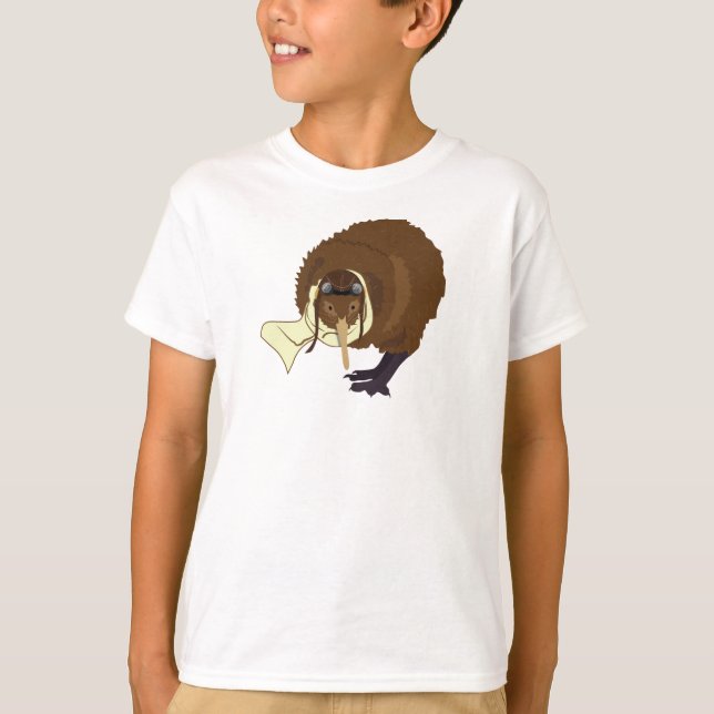 T-shirt caractères de livre de comparaison de kiwi (Devant)
