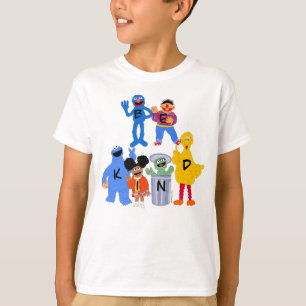 T-shirt Caractères de rue Sésame   Be Kind - Langue des si