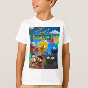 T-shirt Caractères de rue Sésame   Scène de parti