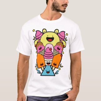 T-shirt Caractères heureux