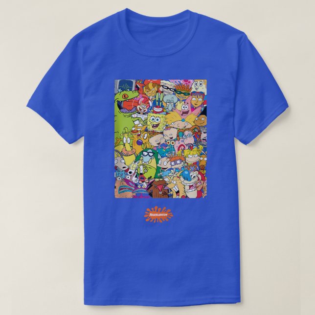 T-shirt Caractères Nickelodeon Classic 90s  (Design devant)