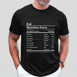 T-shirt Caractéristiques amusantes Personnalisé Papa Fête 