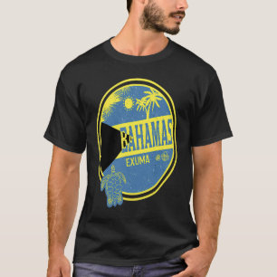 T-shirt Caraïbes Bahamas Exuma Vintage Vacances Tropical