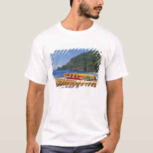 T-shirt Caraïbes, BWI, Sainte-Lucie, voiliers, Soufriere.
