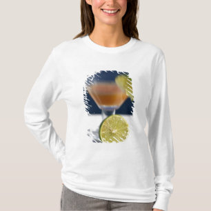 T-shirt Caraïbes, Îles Vierges. Punch au rhum tropical,