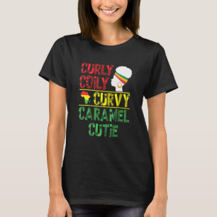 T-shirt Caramel Cutie Caramel Couteux Coli Courbé Africain