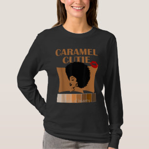 T-shirt Caramel Cutie Natural Fro Shades of Black Color Pa