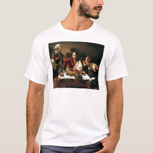 T-shirt Caravaggio - dîner chez Emmaus - peinture