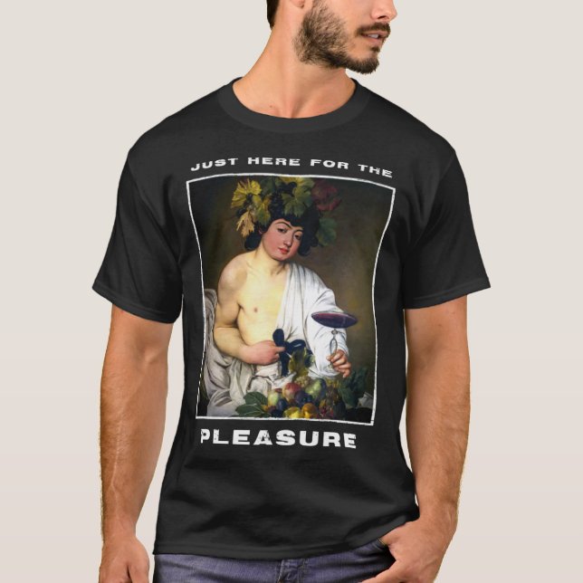 T-shirt Caravaggio Painting Bacchus for a Hedonist (Devant)