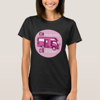 T-shirt Caravan California Girl Camper And Traveller