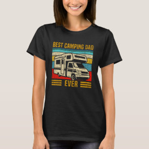 T-shirt Caravane Camping Rétro Famille Meilleur Papa de Ca