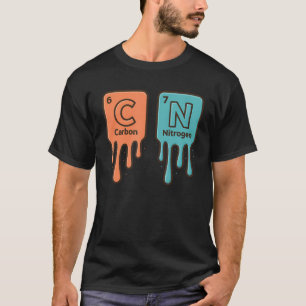 T-shirt Carbone 6 Azote 7 Drôle Tableau Périodique Science
