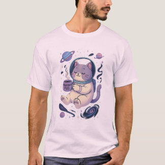 T-shirt Carburant de Meowstronaute – Conception d'un chat 