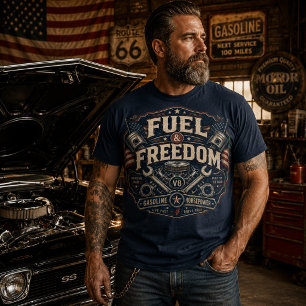 T-shirt Carburant & Liberté   Culture Américaine Vintage G