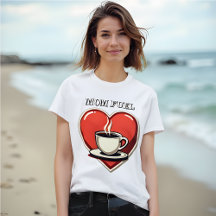 Carburant Maman - Style rétro Coeur et café