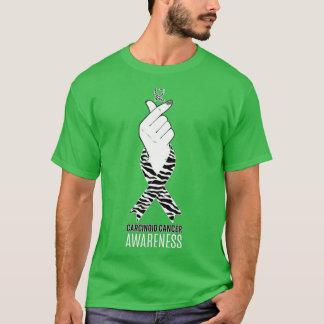 T-shirt Carcinoïde Cancer Sensibilisation Kpop Doigt-Coeur