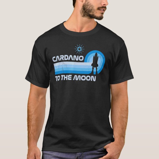 T-shirt Cardano À La Lune Ada Crypto Devise Blockchain (Devant)