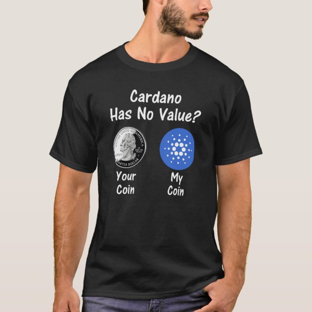 T-shirt Cardano Has No Value (Devant)