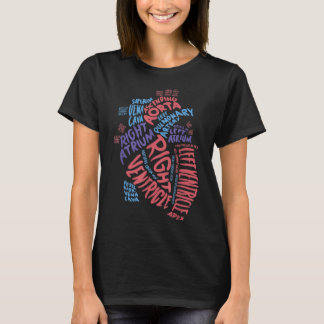 T-shirt Cardiac Infirmière Cardiologie cardiaque Anatomiqu