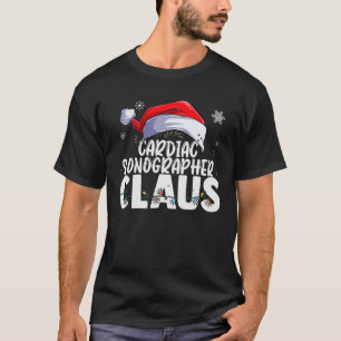 T-shirt Cardiac Sonographer Père Noël Noël Funny Ma