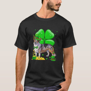 T-shirt Cardigan Welsh Corgi Chien Lucky Charm St. Patrick