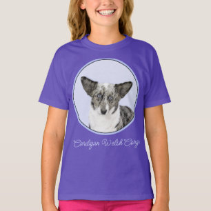 T-shirt Cardigan Welsh Corgi Painting - Original Dog Art T