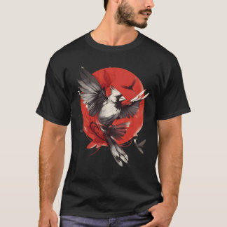 T-shirt Cardinal 3 Japanese Red Sun Ink Wash Art. Part 3/3