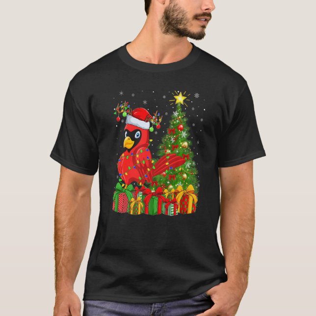 T-shirt Cardinal Bird  Xmas Holiday Santa Cardinal Christm (Devant)