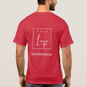 T-shirt Cardinal Red Business Ajouter Votre Nom Logo Site 