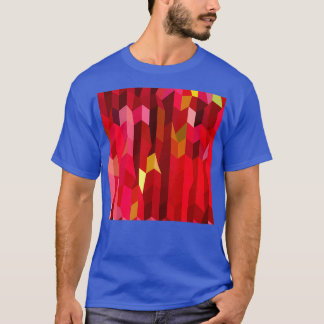 T-shirt Cardinal rouge Abstrait faible Arrière - plan en p