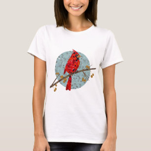 T-shirt Cardinal rouge, l'oiseau de Noël