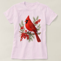 Cardinal Rouge Vintage | Oiseau Classique de l'Hiv