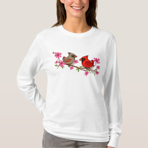T-shirt Cardinaux du Nord sur la branche de Blossom