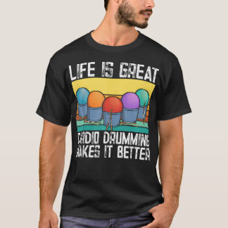 T-shirt Cardio Drumming Retro Salle De Fitness Vintage Cla