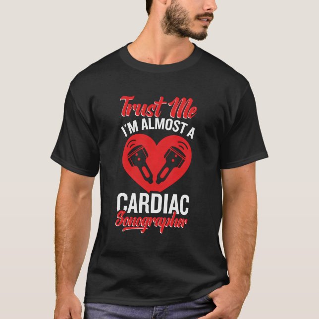 T-shirt Cardiographie Echo Sonographer Ultra Technicien vo (Devant)