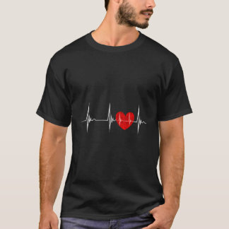 T-shirt Cardiologue Coeur Ekg Cardiol pulseline pulseline