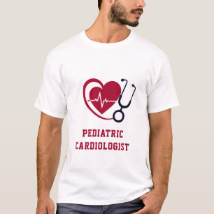 T-shirt Cardiologue pédiatre Petits cœurs Gros soins