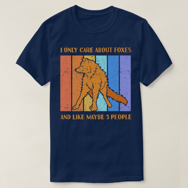 T-shirt Care About Foes And Like Maybe 3 PeopleFo Premium  (Design devant)