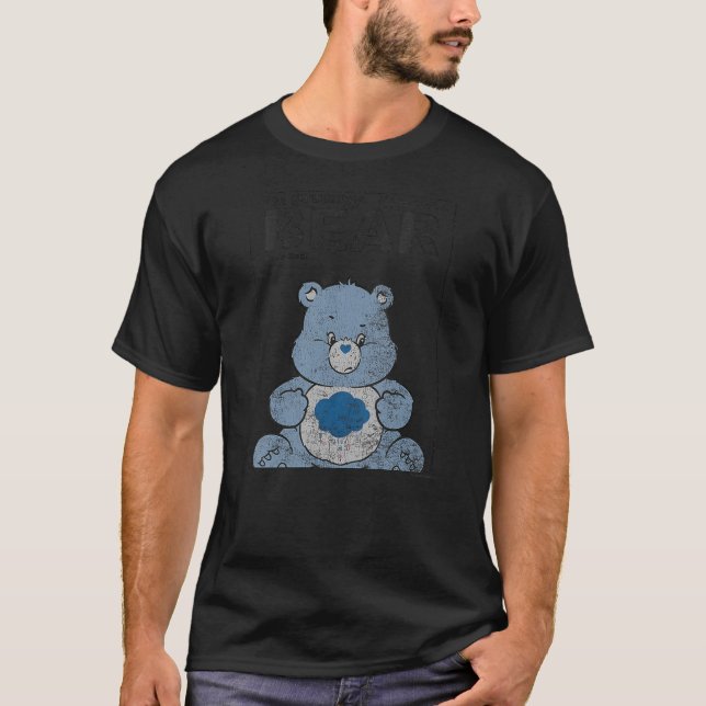 T-shirt Care Bears Grumpy Bear Cover Magazine Style Distre (Devant)
