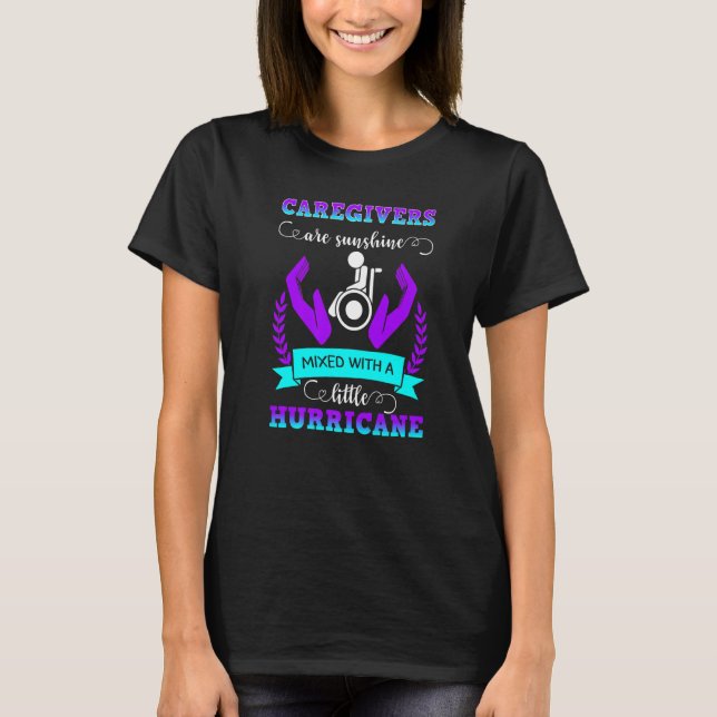 T-shirt Caregiver Sunshine Nurse Assistant Practitioner Ca (Devant)