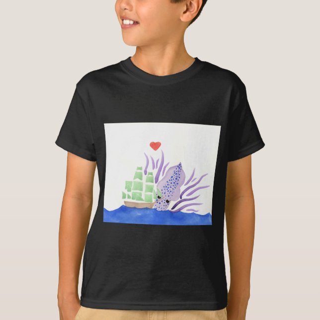 T-shirt Caresse le Kraken (Devant)