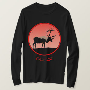 T-shirt Caribou au coucher du soleil - Art original de la 