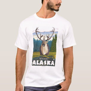 T-shirt Caribou dans le sauvage - Skagway, Alaska