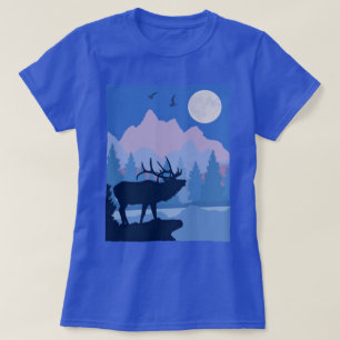 T-shirt Caribou dans les montagnes