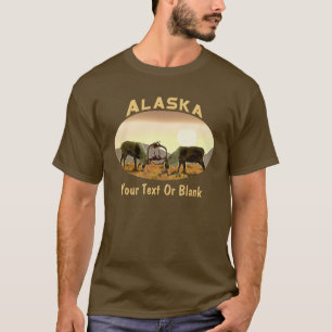 T-shirt Caribou Duel - Alaska