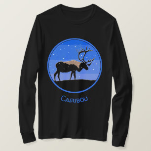 T-shirt Caribou en hiver - Art original de la faune