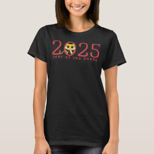 T-shirt Caricature 2025 Nouvel An chinois de serpent T-shi