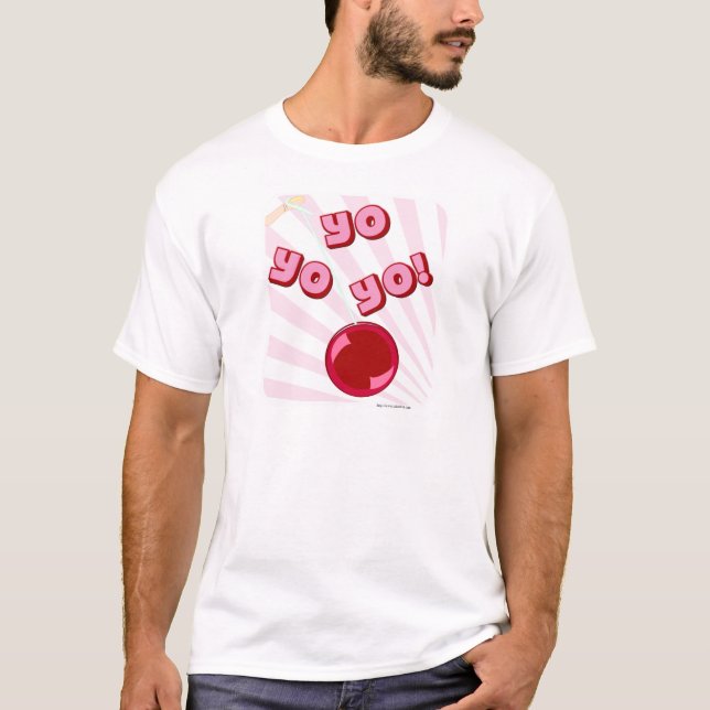 T-shirt Caricature amusante Yoyo Nostalgia Slogan amusant (Devant)