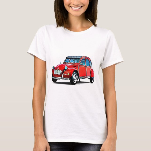 T-shirt Caricature Citroen 2CV (Devant)